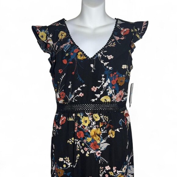 City Studio Floral and Embroidered Maxi Dress - Picture 3 of 5